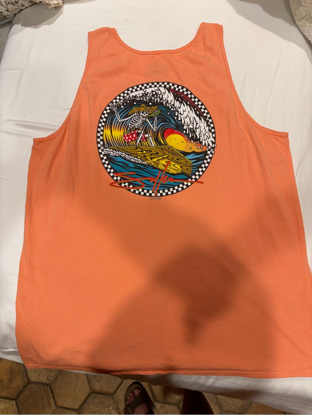 Men's Coral Surf Graphic Tank Top